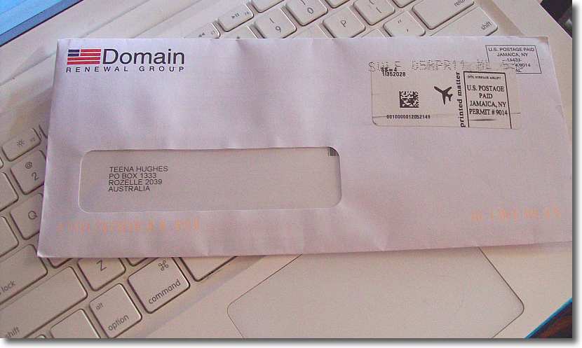 Don't be ripped off by unscrupulous Domain Renewal companies