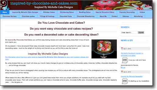 Happy client Michelle of Inspired by Chocolate & Cakes