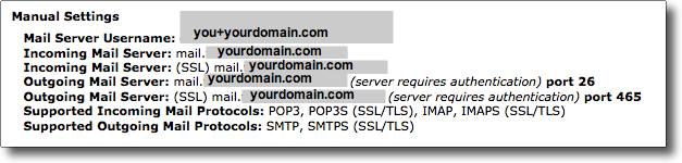Cpanel Email Settings for your hosting account