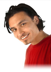 How to Align Images - Guy with red top