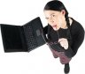 How to Align Images - Girl with laptop